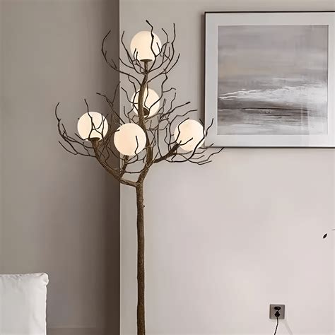 Serene Home 70" Brass Tree Branch Floor Lamp - Serene Luminaire