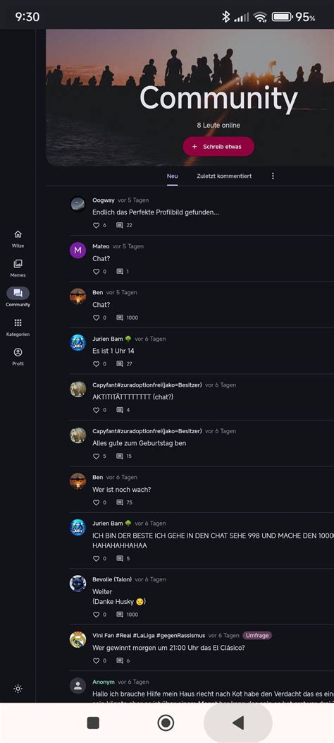 Online-Chat-Interaktion - Memes - Schlechte Witze