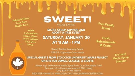 Maple Syrup Tapping & Adopt A Tree with DRLC and Stockton University ...