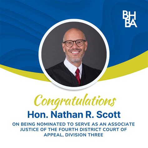 Congratulations to Hon. Nathan R. Scott for being nominated to serve as ...