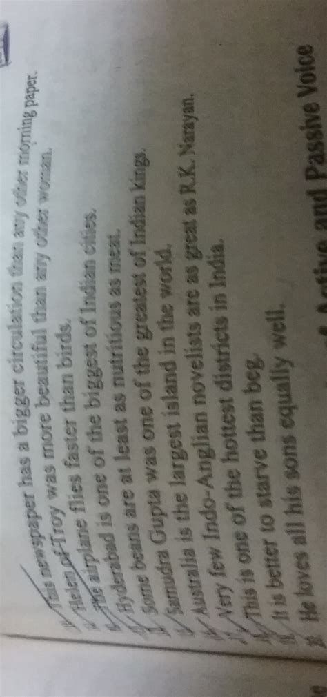 change the degree of comparison without changing the meaning - Brainly.in