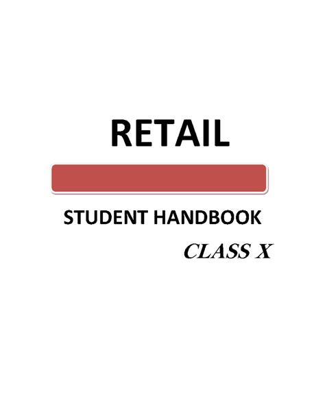 Retail 10th - RETAIL STUDENT HANDBOOK CLASS X Index Unit 1 : Delivery ...