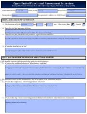 Image result for Functional Assessment Interview