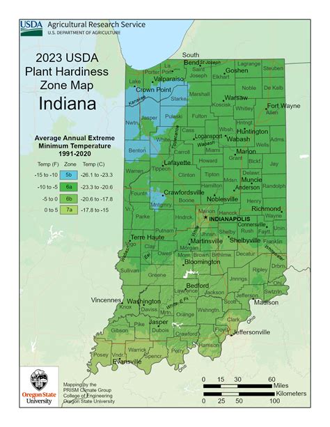 Indiana Planting Zones: Map of IN Growing Zones