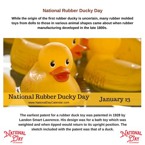 Celebrate National Rubber Ducky Day with this adorable flyer