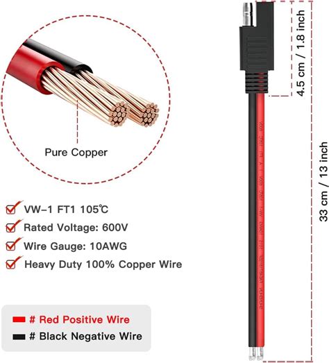 ELECTOP 10AWG SAE Connector Extension Cable, Quick India | Ubuy