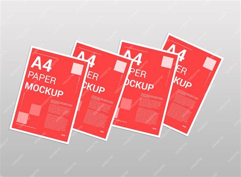 Minimal a4 page mockup design | Premium PSD