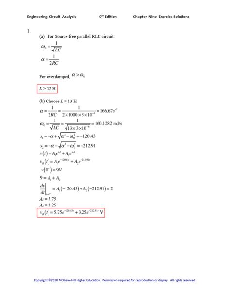 Image result for Engineering Circuit Analysis 9th Edition Solution PDF