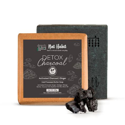 Nat Habit Detox Charcoal Butter Bath Soap