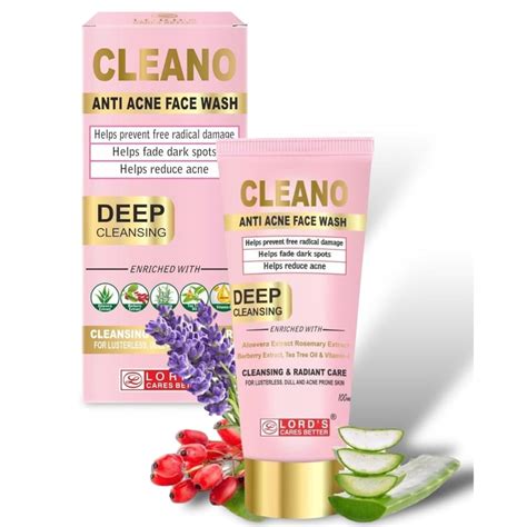 Cleano Anti Acne Face Wash, 100 ml (Set Of 2) – Baystore
