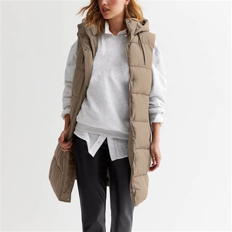 YDDIAN Oversized Long Down Vest for Women Outdoor Coats with Hood Long ...