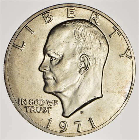 Silver - SPECIALLY MINTED - S Mint Mark - 1971-S - 40% Eisenhower ...