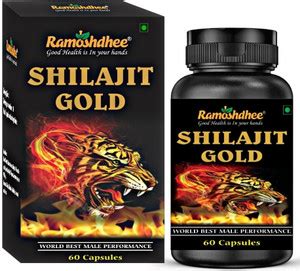 Ramoshdhee Shilajit Gold 60 Capsules|Boosts Stamina In 2 Weeks|Enhance ...