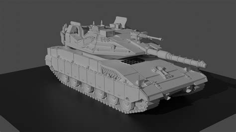 🪖 Merkava IV 3D print model・ STL File for ・Cults