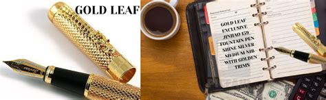 GOLD LEAF Jinhao New Golden Dragon Red Crystal Eyes Fountain Pen with ...