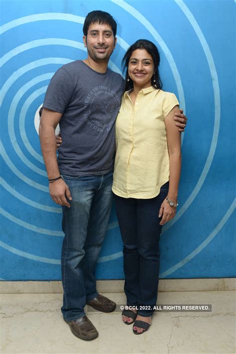 Sadagoppan Ramesh and Aparna during a party