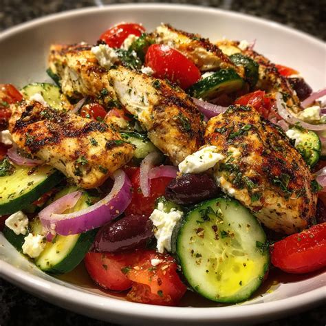 Mediterranean Chicken Cucumber Salad - Recipes Finds