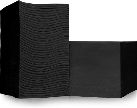 Amazon.com | 500 Pack Cocktail Napkins Paper - Quality 3-Ply Black ...