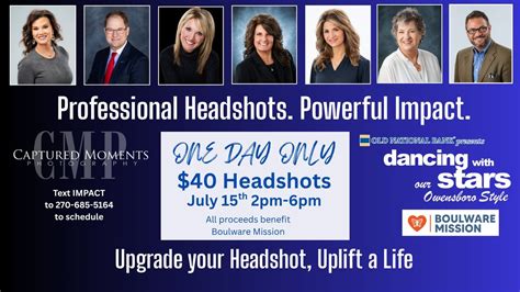 Professional Headshots. Powerful Impact. - benefiting Boulware Mission ...