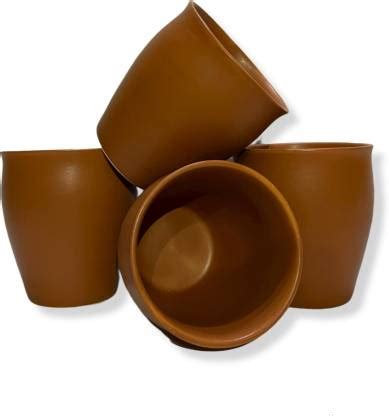 prezift Pack of 6 Ceramic Ceramic Kullad Chai Cup Morning Tea Cup Set ...