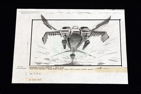 The Prop Gallery | Hand drawn storyboard - Dropship