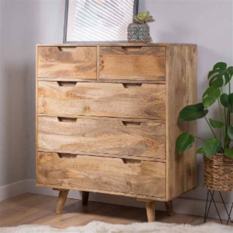 Fusion Furniture Chest of Drawer with 5 Drawer | Storage Cabinet for ...