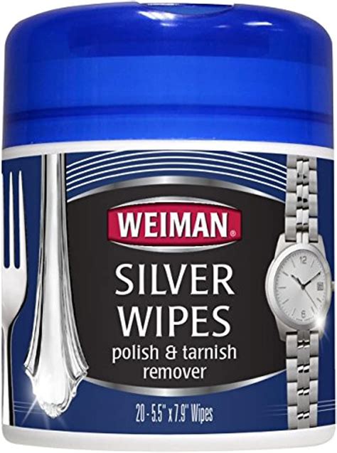 Weiman Silver Jewelry Wipes - Cleaner and Polisher for Jewelry Sterling ...