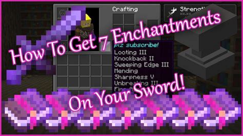 Best Minecraft Sword Enchantments - YouTube