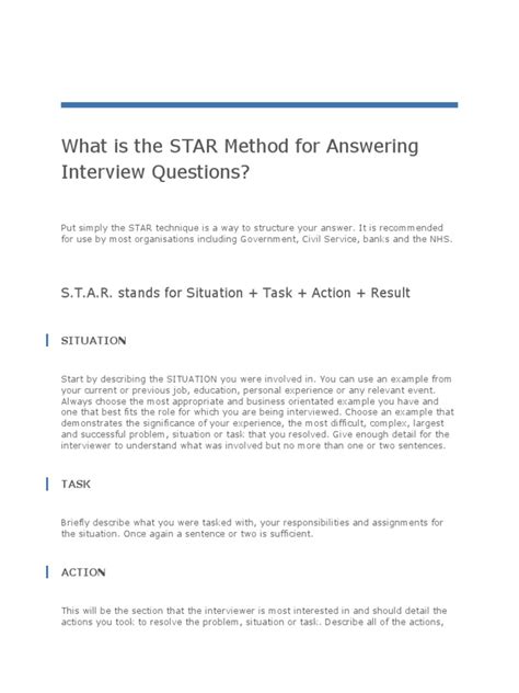 Image result for Star Answer Examples
