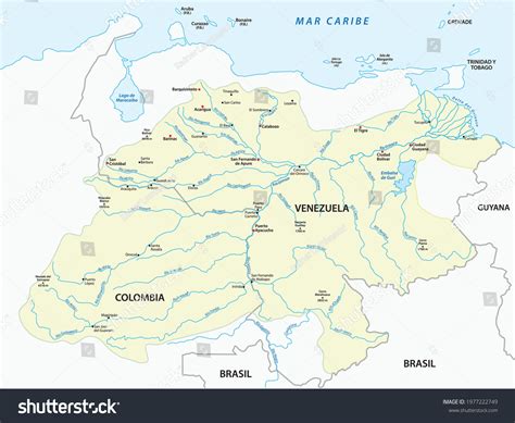 Venezuela Orinoco Map Venezuela Physical Map