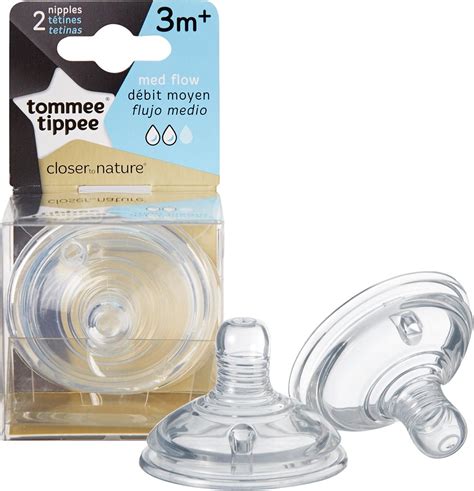Tommee Tippee Closer to Nature Medium Flow Nipples - 2 Count | Shop Now ...