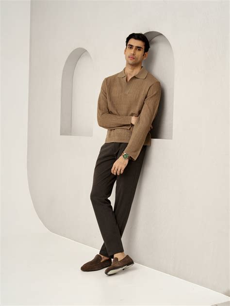 Buy Men's Walnut Brown Power Stretch Pants Online In India
