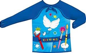 MAPED Color'Peps Superheros Long Sleeve Painting Apron for Kids, from 4 ...