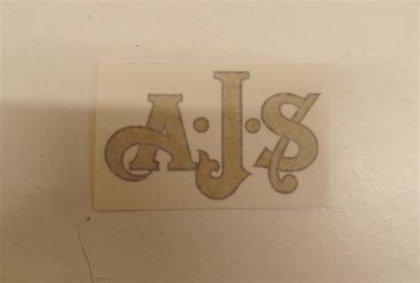 AJS Sticker Tank / Rear Mudguard 1934 on | BRITISH Only Austria ...