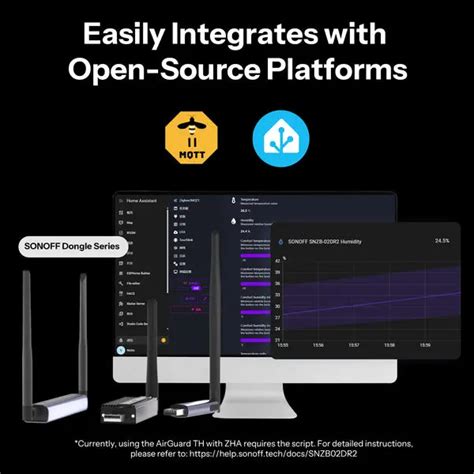 SONOFF AirGuard TH 3.6'' LCD Zigbee Temperature And Humidity Sensor