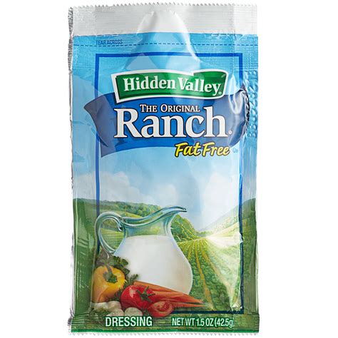 Ranch Dressing Packet Measurement at Louise Parker blog