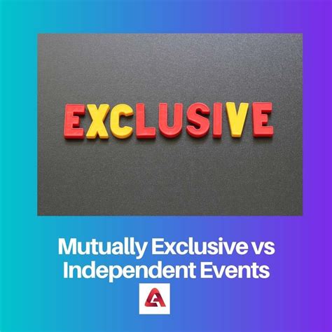 Image result for Mutually Exclusive Vs Independent Events