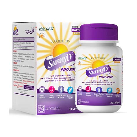 Scottmann SunnyD Pro 5000 (Vitamin D3 + K2), 30 Ct Online in Pakistan ...