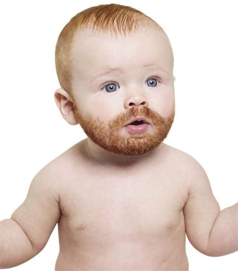 看了这些照片 也许你也想生个长胡子的小宝宝-北京时间