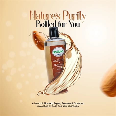 Almond And Moroccan Argan Hair Oil- For Healthy Hair & Scalp Repair ...