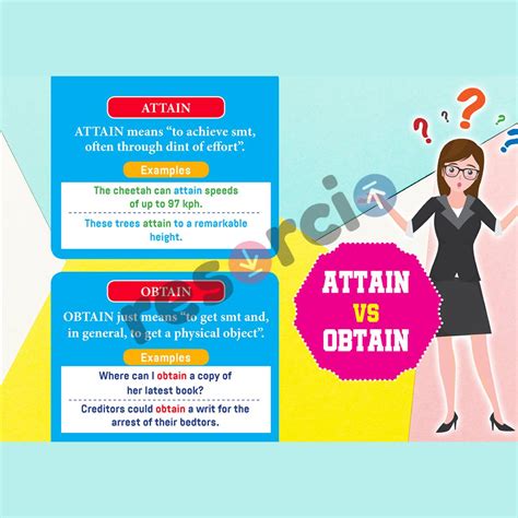 Attain Vs Obtain - Template 03