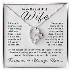 Beautiful Gift For Indian Wife - Pure Silver Heart Necklace Gift Set ...