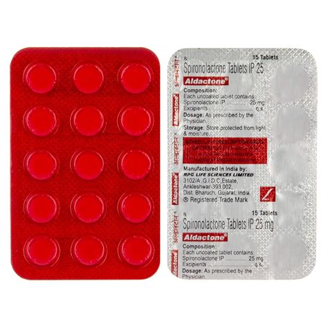 Aldactone - Strip of 15 Tablets : Amazon.in: Health & Personal Care