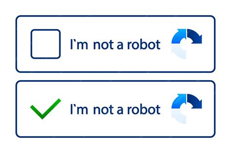 Premium Vector | Recaptcha im not a robot confirmed recaptcha im not a ...