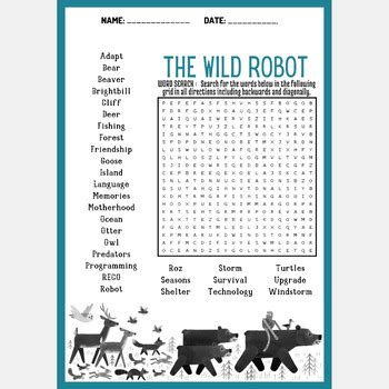 Robot Word Search Printable 的图像结果