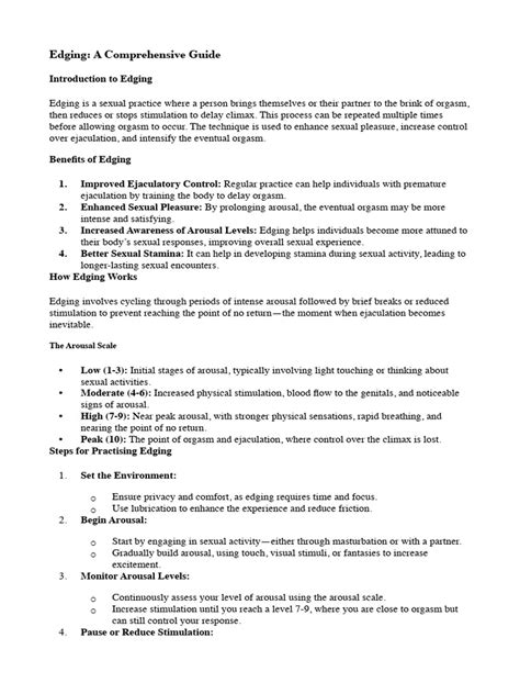 Image result for Edging Explained