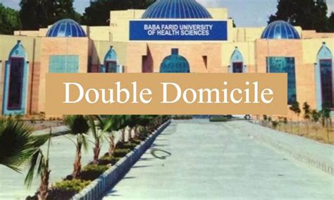 BFUHS Debars 13 MBBS, BDS Candidates over Submitting Double Domicile ...