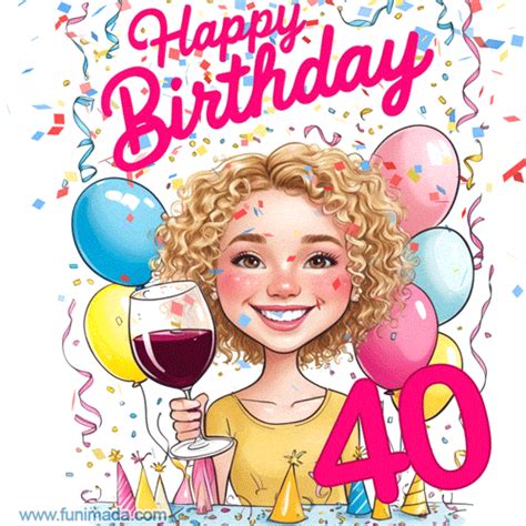 Happy 40th Birthday Animated GIFs - Download on Funimada.com