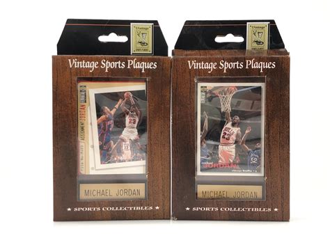 Lot - 4PC UPPER DECK MICHAEL JORDAN CARD VINTAGE SPORTS PLAQUES