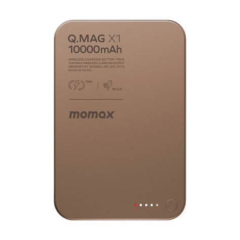 MOMAX Q.Mag X1 Magnetic Wireless Power Bank 10000mAh - Gen 2